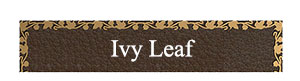 bronze plaque border ivy leaf