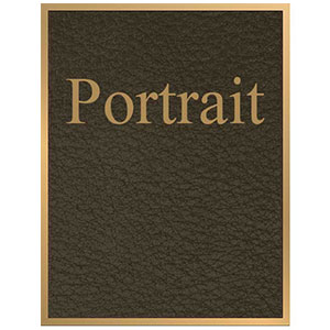 portrait bronze plaque
