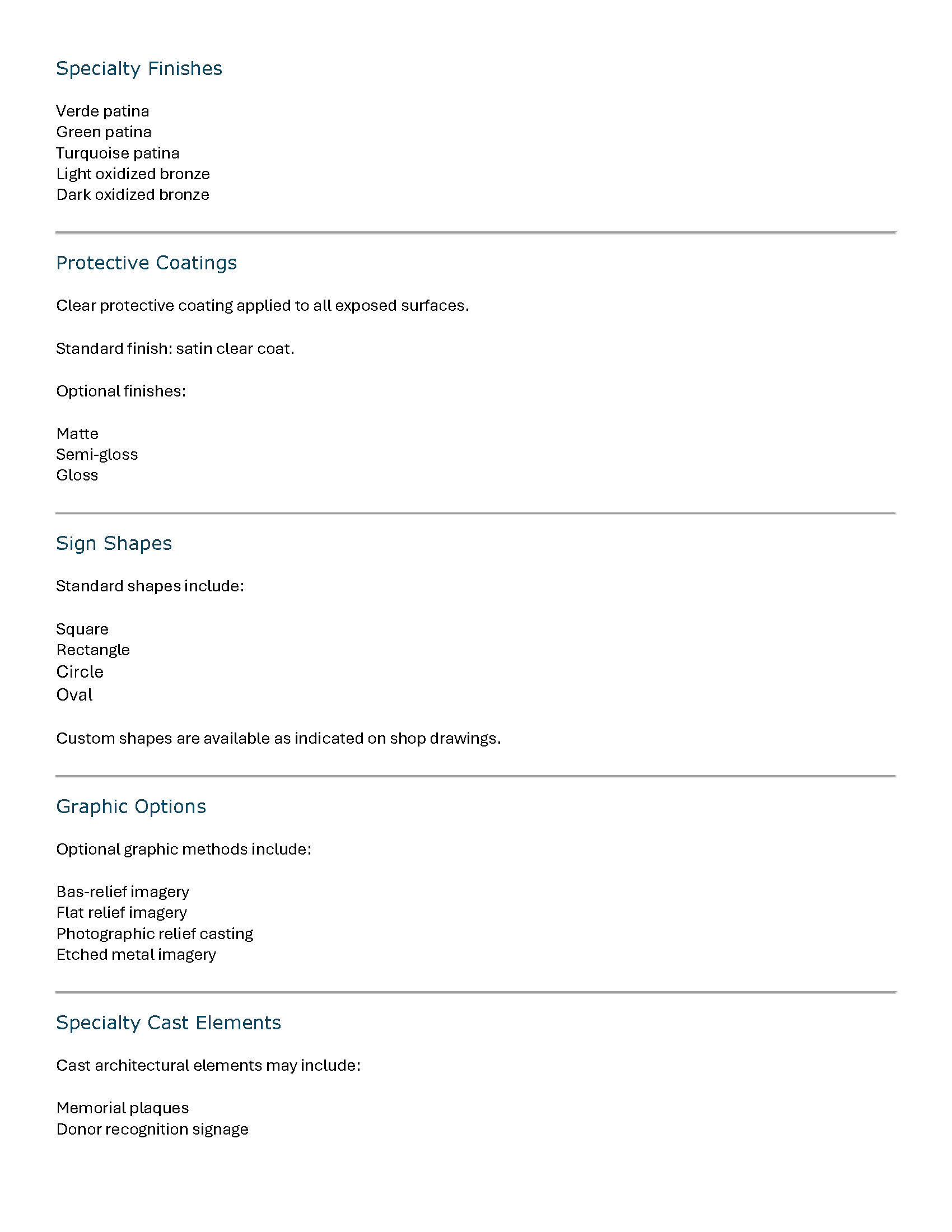 CSI 10 14 33 wayfinding signage specification page 5